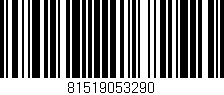 Código de barras (EAN, GTIN, SKU, ISBN): '81519053290'