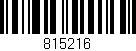 Código de barras (EAN, GTIN, SKU, ISBN): '815216'