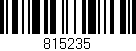 Código de barras (EAN, GTIN, SKU, ISBN): '815235'