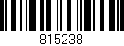 Código de barras (EAN, GTIN, SKU, ISBN): '815238'