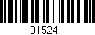 Código de barras (EAN, GTIN, SKU, ISBN): '815241'
