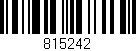 Código de barras (EAN, GTIN, SKU, ISBN): '815242'