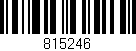 Código de barras (EAN, GTIN, SKU, ISBN): '815246'