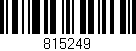 Código de barras (EAN, GTIN, SKU, ISBN): '815249'
