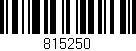 Código de barras (EAN, GTIN, SKU, ISBN): '815250'