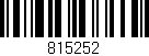Código de barras (EAN, GTIN, SKU, ISBN): '815252'