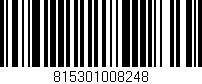 Código de barras (EAN, GTIN, SKU, ISBN): '815301008248'