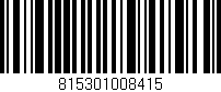 Código de barras (EAN, GTIN, SKU, ISBN): '815301008415'