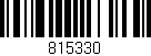 Código de barras (EAN, GTIN, SKU, ISBN): '815330'