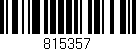 Código de barras (EAN, GTIN, SKU, ISBN): '815357'