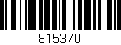 Código de barras (EAN, GTIN, SKU, ISBN): '815370'
