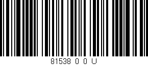 Código de barras (EAN, GTIN, SKU, ISBN): '81538_0_0_U'
