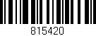 Código de barras (EAN, GTIN, SKU, ISBN): '815420'
