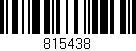 Código de barras (EAN, GTIN, SKU, ISBN): '815438'