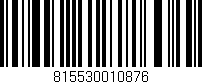 Código de barras (EAN, GTIN, SKU, ISBN): '815530010876'
