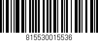Código de barras (EAN, GTIN, SKU, ISBN): '815530015536'