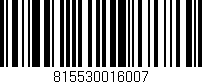 Código de barras (EAN, GTIN, SKU, ISBN): '815530016007'