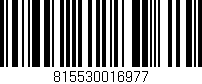 Código de barras (EAN, GTIN, SKU, ISBN): '815530016977'