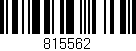 Código de barras (EAN, GTIN, SKU, ISBN): '815562'