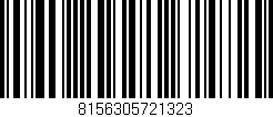 Código de barras (EAN, GTIN, SKU, ISBN): '8156305721323'