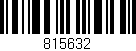 Código de barras (EAN, GTIN, SKU, ISBN): '815632'