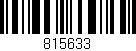 Código de barras (EAN, GTIN, SKU, ISBN): '815633'