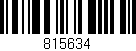 Código de barras (EAN, GTIN, SKU, ISBN): '815634'