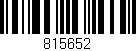 Código de barras (EAN, GTIN, SKU, ISBN): '815652'