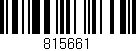 Código de barras (EAN, GTIN, SKU, ISBN): '815661'