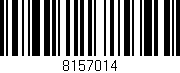 Código de barras (EAN, GTIN, SKU, ISBN): '8157014'