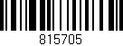 Código de barras (EAN, GTIN, SKU, ISBN): '815705'