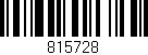 Código de barras (EAN, GTIN, SKU, ISBN): '815728'