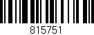 Código de barras (EAN, GTIN, SKU, ISBN): '815751'