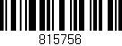 Código de barras (EAN, GTIN, SKU, ISBN): '815756'