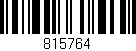 Código de barras (EAN, GTIN, SKU, ISBN): '815764'