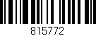 Código de barras (EAN, GTIN, SKU, ISBN): '815772'