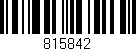Código de barras (EAN, GTIN, SKU, ISBN): '815842'