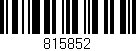 Código de barras (EAN, GTIN, SKU, ISBN): '815852'