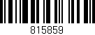 Código de barras (EAN, GTIN, SKU, ISBN): '815859'