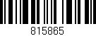 Código de barras (EAN, GTIN, SKU, ISBN): '815865'