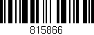Código de barras (EAN, GTIN, SKU, ISBN): '815866'