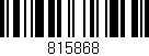 Código de barras (EAN, GTIN, SKU, ISBN): '815868'