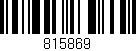 Código de barras (EAN, GTIN, SKU, ISBN): '815869'