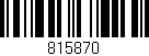 Código de barras (EAN, GTIN, SKU, ISBN): '815870'