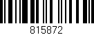 Código de barras (EAN, GTIN, SKU, ISBN): '815872'