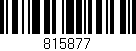 Código de barras (EAN, GTIN, SKU, ISBN): '815877'