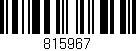 Código de barras (EAN, GTIN, SKU, ISBN): '815967'