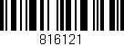 Código de barras (EAN, GTIN, SKU, ISBN): '816121'