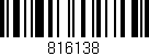 Código de barras (EAN, GTIN, SKU, ISBN): '816138'