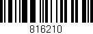 Código de barras (EAN, GTIN, SKU, ISBN): '816210'